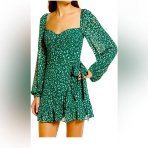 NWT Reformation Cammi Longsleeve Mini Dress